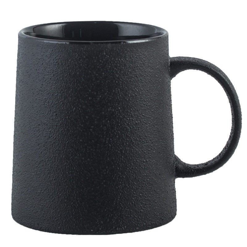 Stoneware Black Retro Coffee Cup