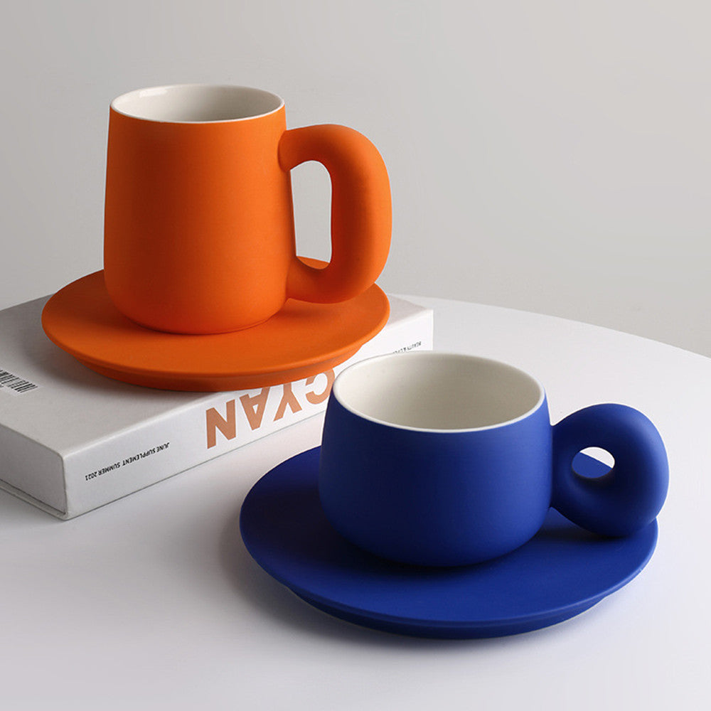 Porcelain Retro Coffee Cup Set