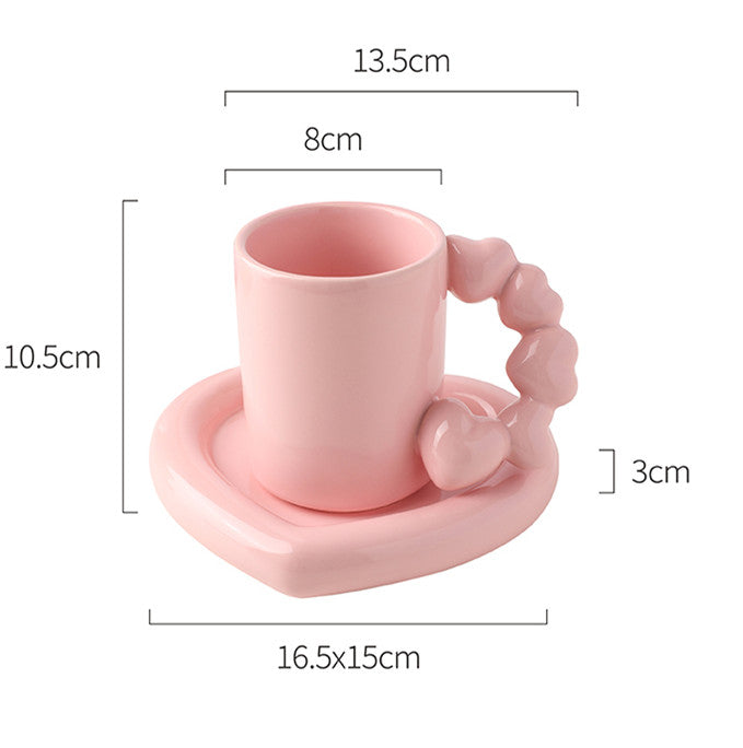 For The Love Of Coffee Ceramic Saucer Set