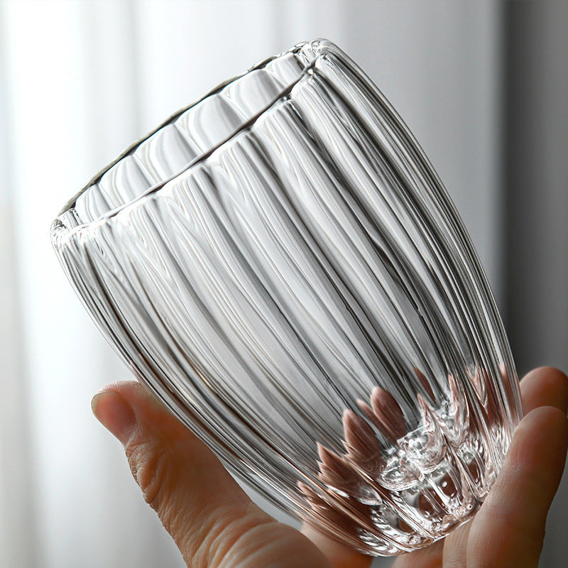 Striped Double Layer Borosilicate Glass
