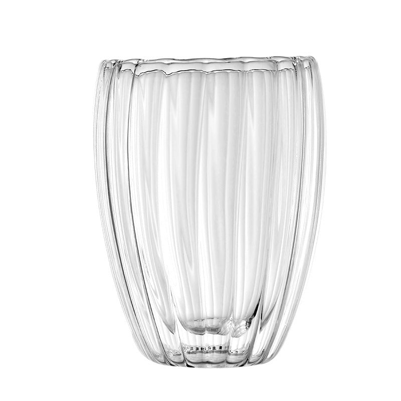 Striped Double Layer Borosilicate Glass
