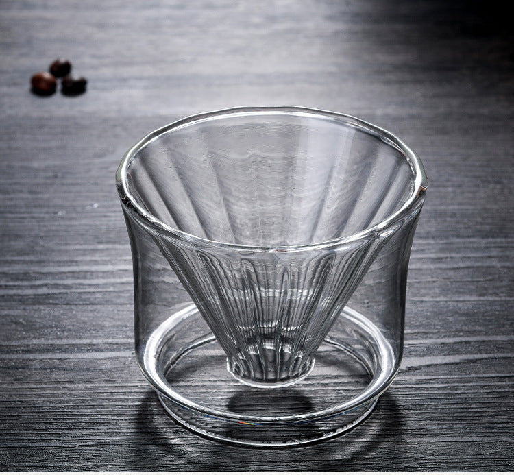 Heat-Resistant Glass Coffee Pot Double Glass Coffee Filter Cup