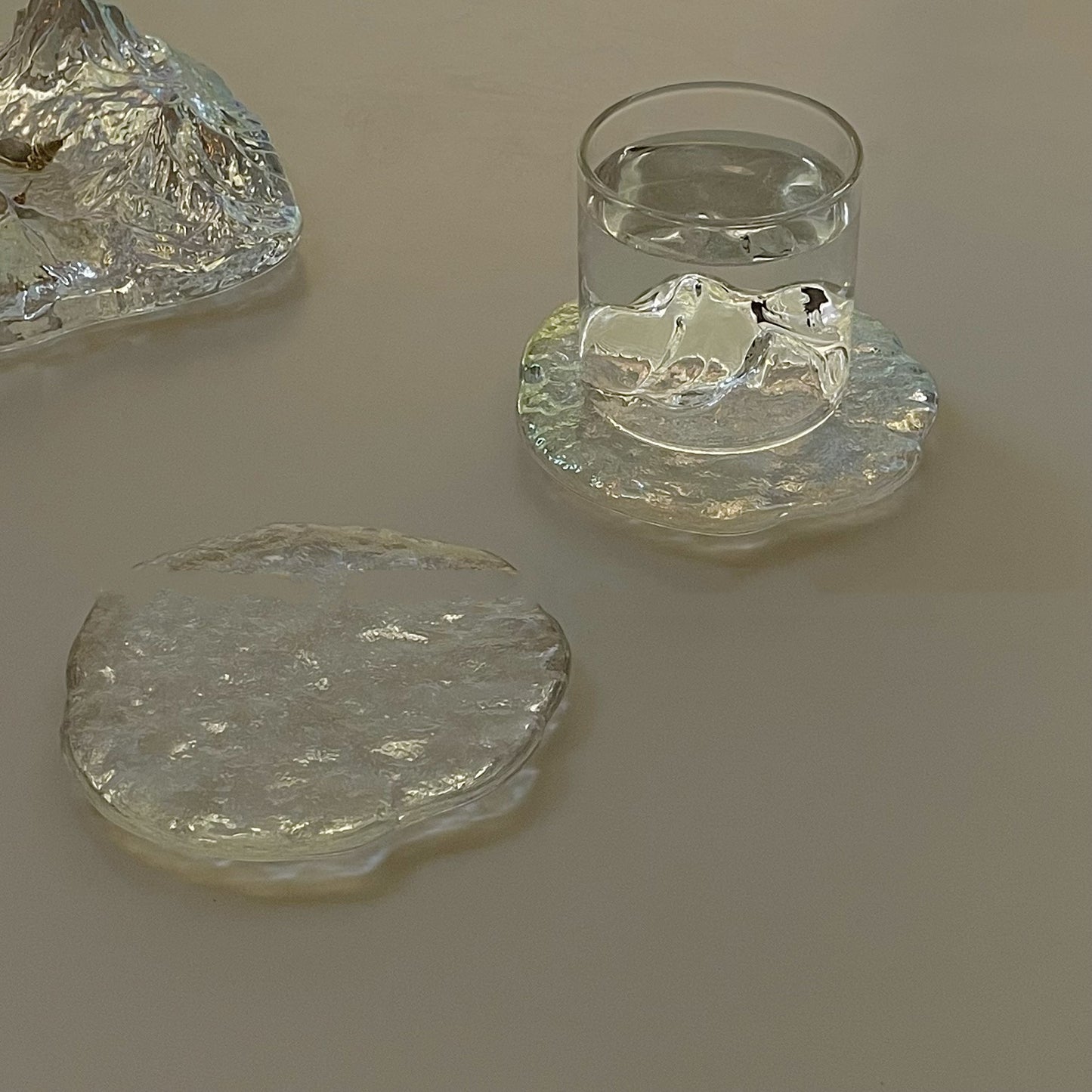 Ice Melting Glass Coaster